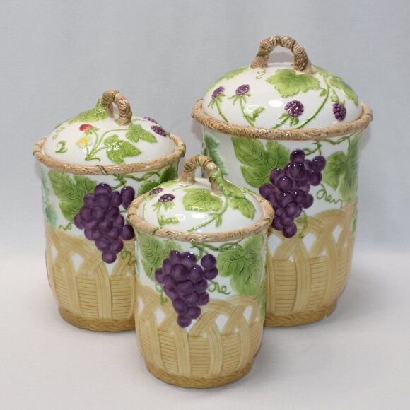 Wild Berries (Multicolor) Canister & Lids  by JAY WILLFRED - Picture 1 of 16